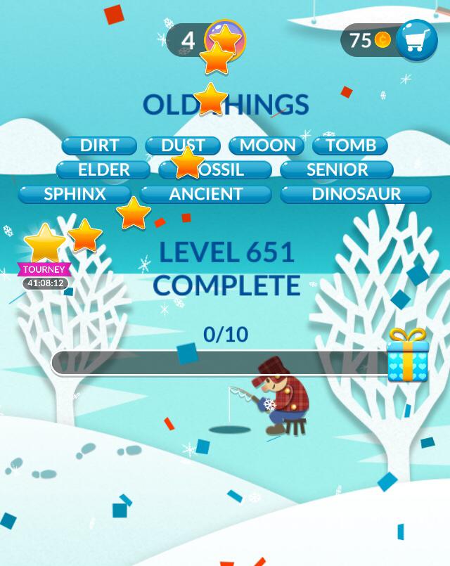 Word Stacks Level 651 Old Things Answers
