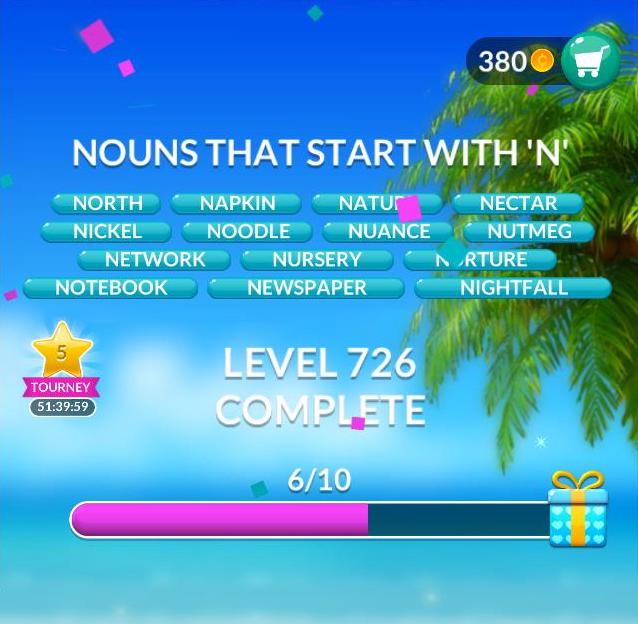 Word Stacks Level 726 Answers