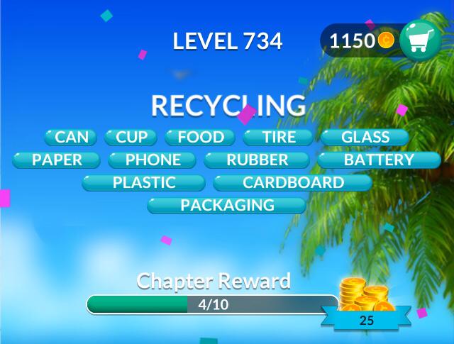 Word Stacks Level 734