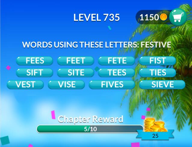 Word Stacks Level 735