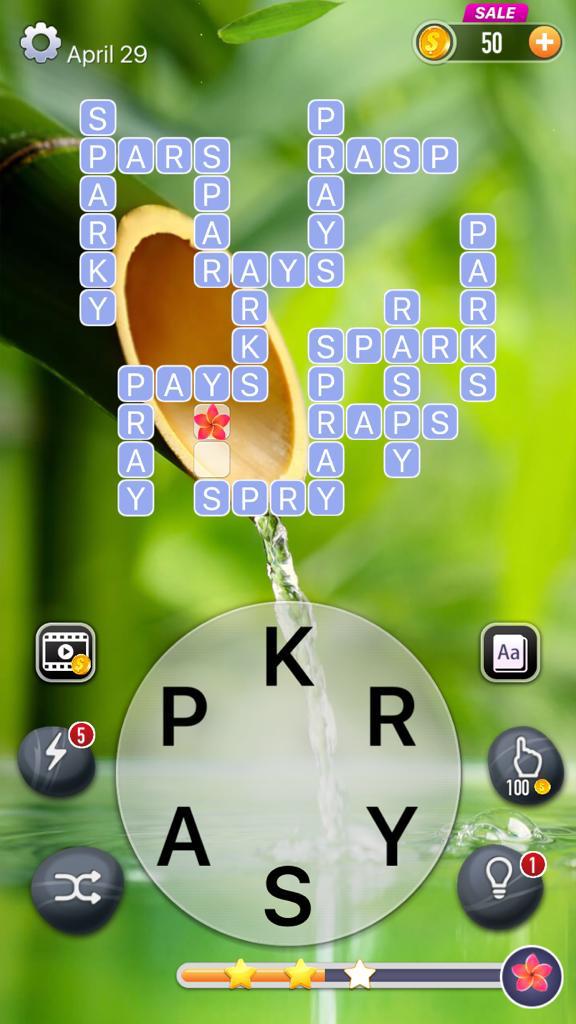 Word Crossy April 29 IOS Qunb