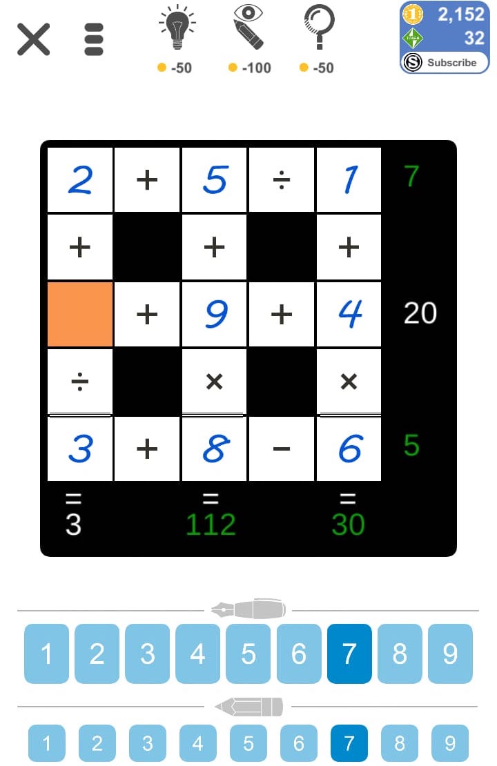 Puzzle Page Cross Sum June 2 2019 Qunb