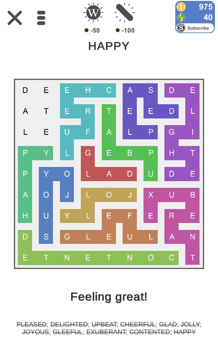 Puzzle Page Word Snake June 19 2019 Qunb