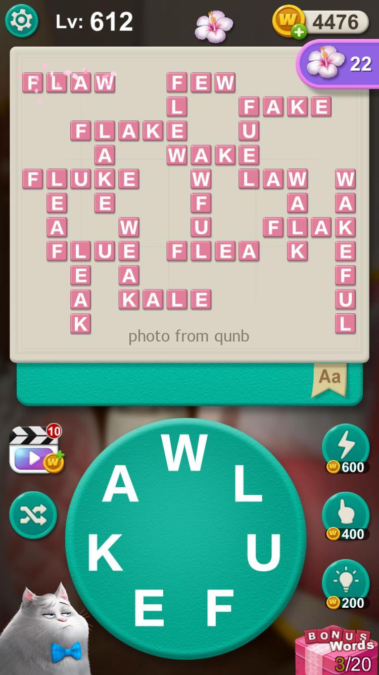 Word Villas Level 612 Qunb