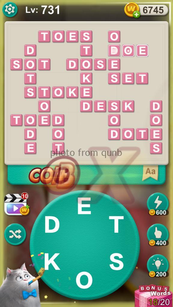 Word Villas Level 731 Qunb