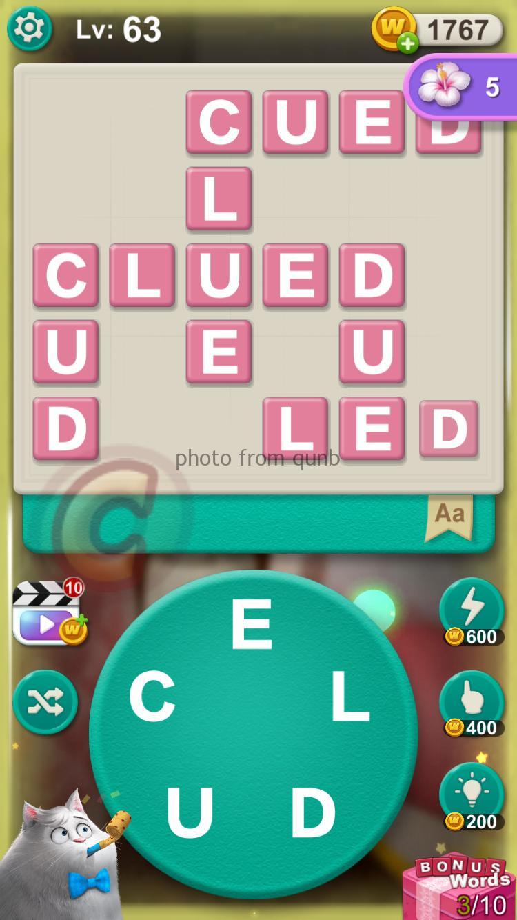 Word Villas Level 63 Answers » Qunb