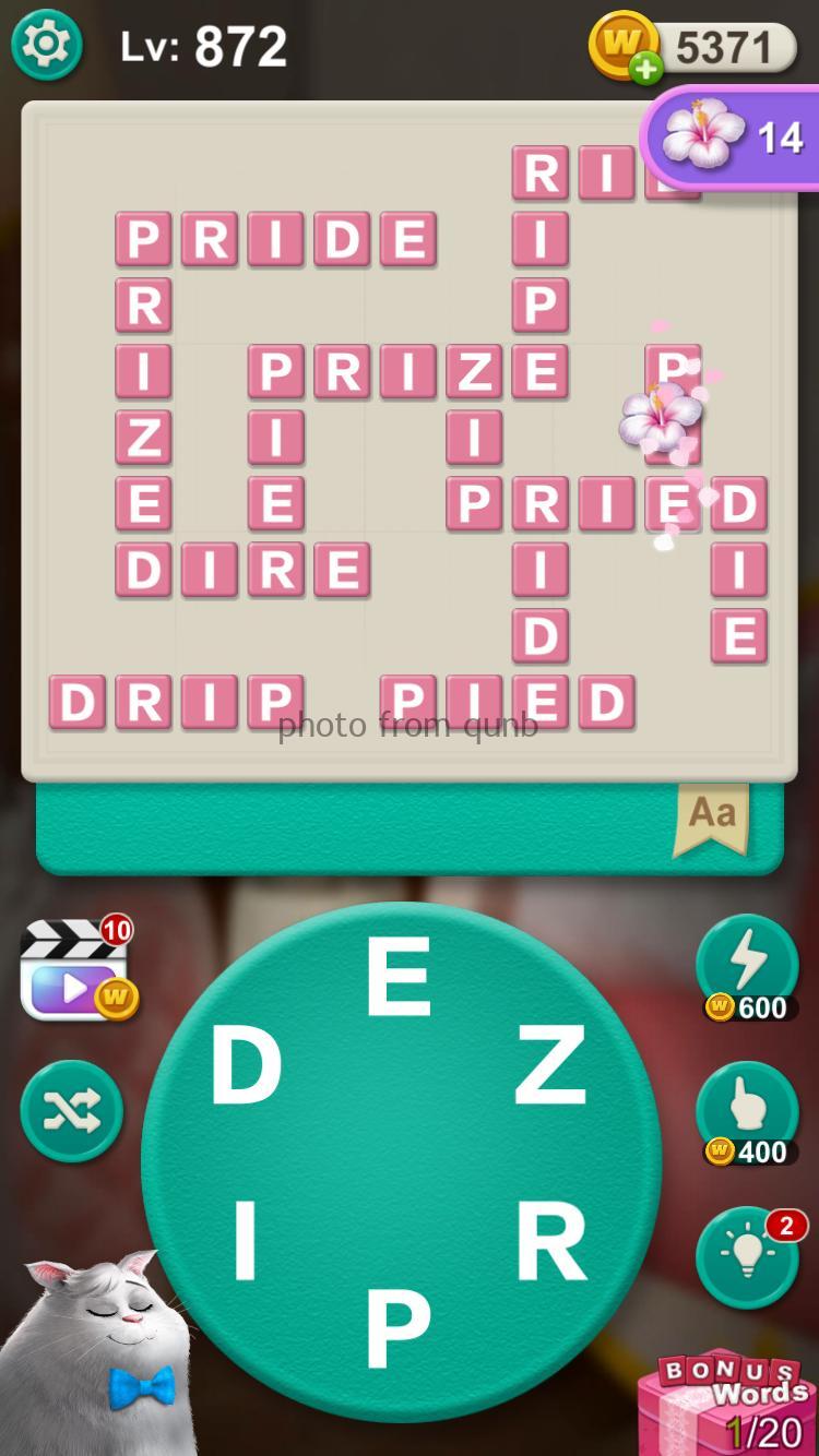 Word Villas Level 872 Qunb