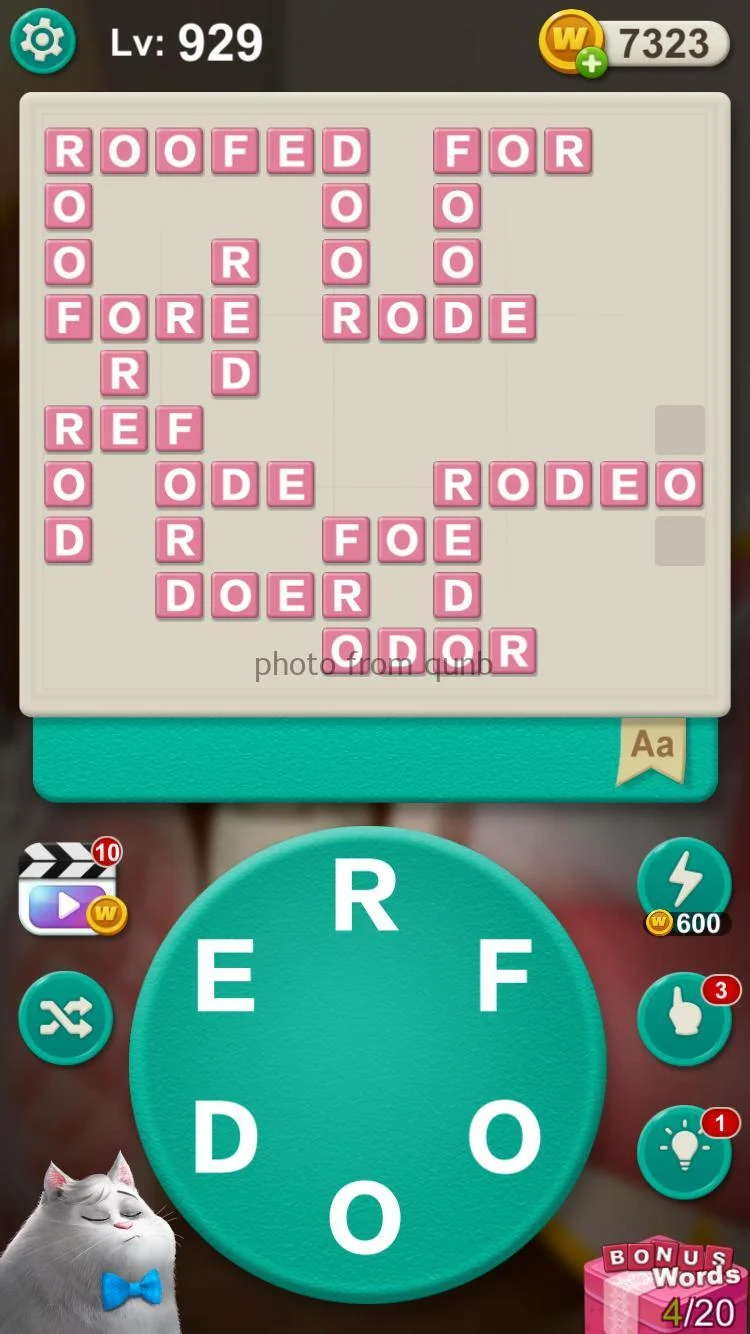 Word Villas Level 929 Qunb