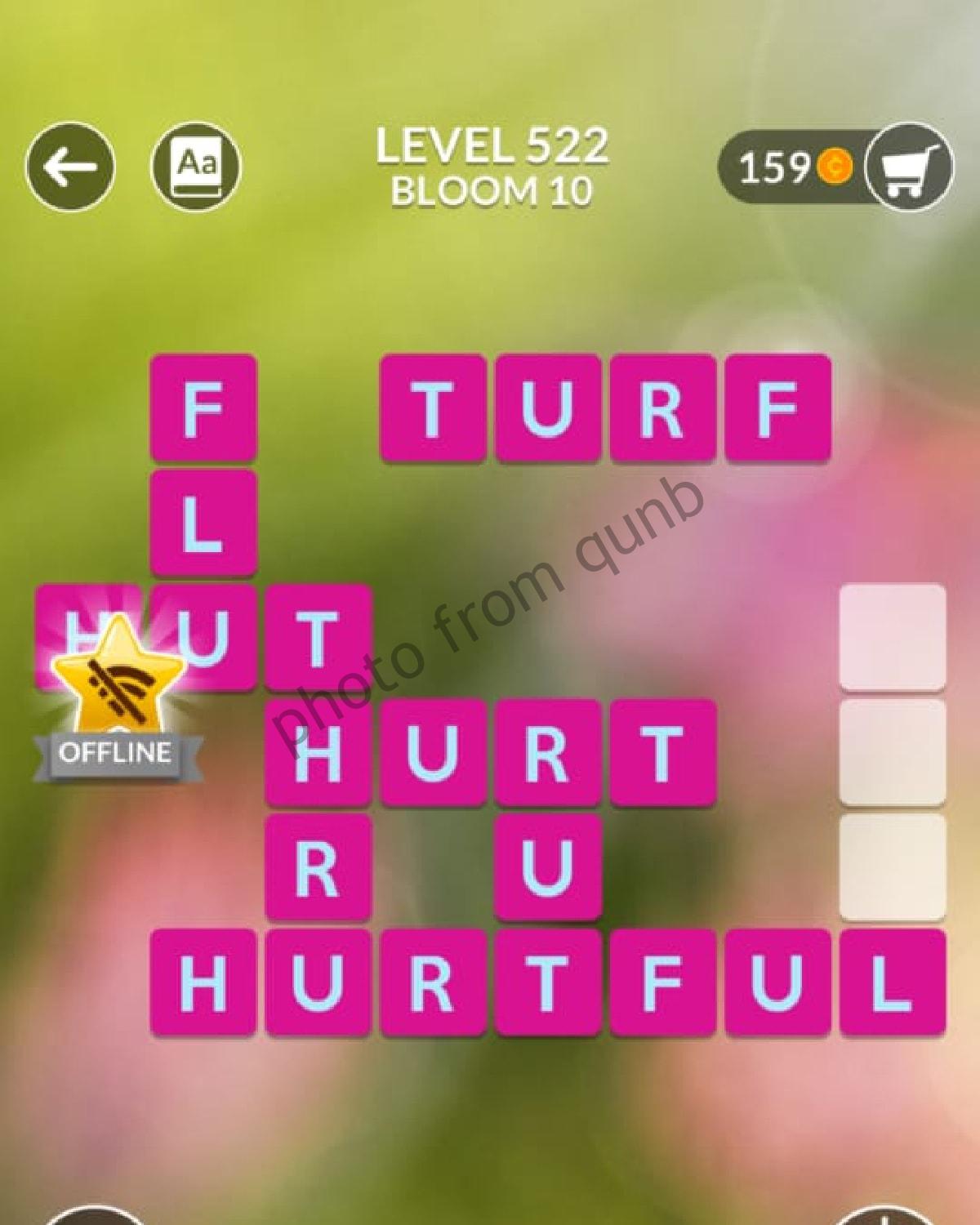 Wordscapes Level 522 Bloom 10 Answers Wordscapes Level 522 Bloom 10 Answers