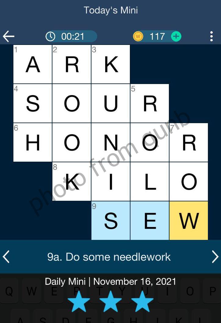 Daily Themed Mini Crossword November 16 2021 » qunb