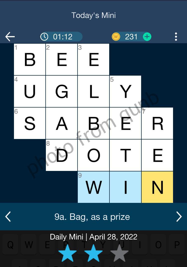 Daily Themed Mini Crossword April 28 2022 Answers