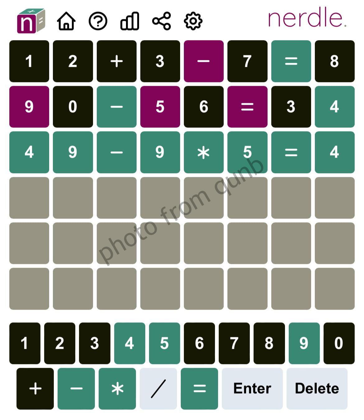 Nerdle May 19 Qunb