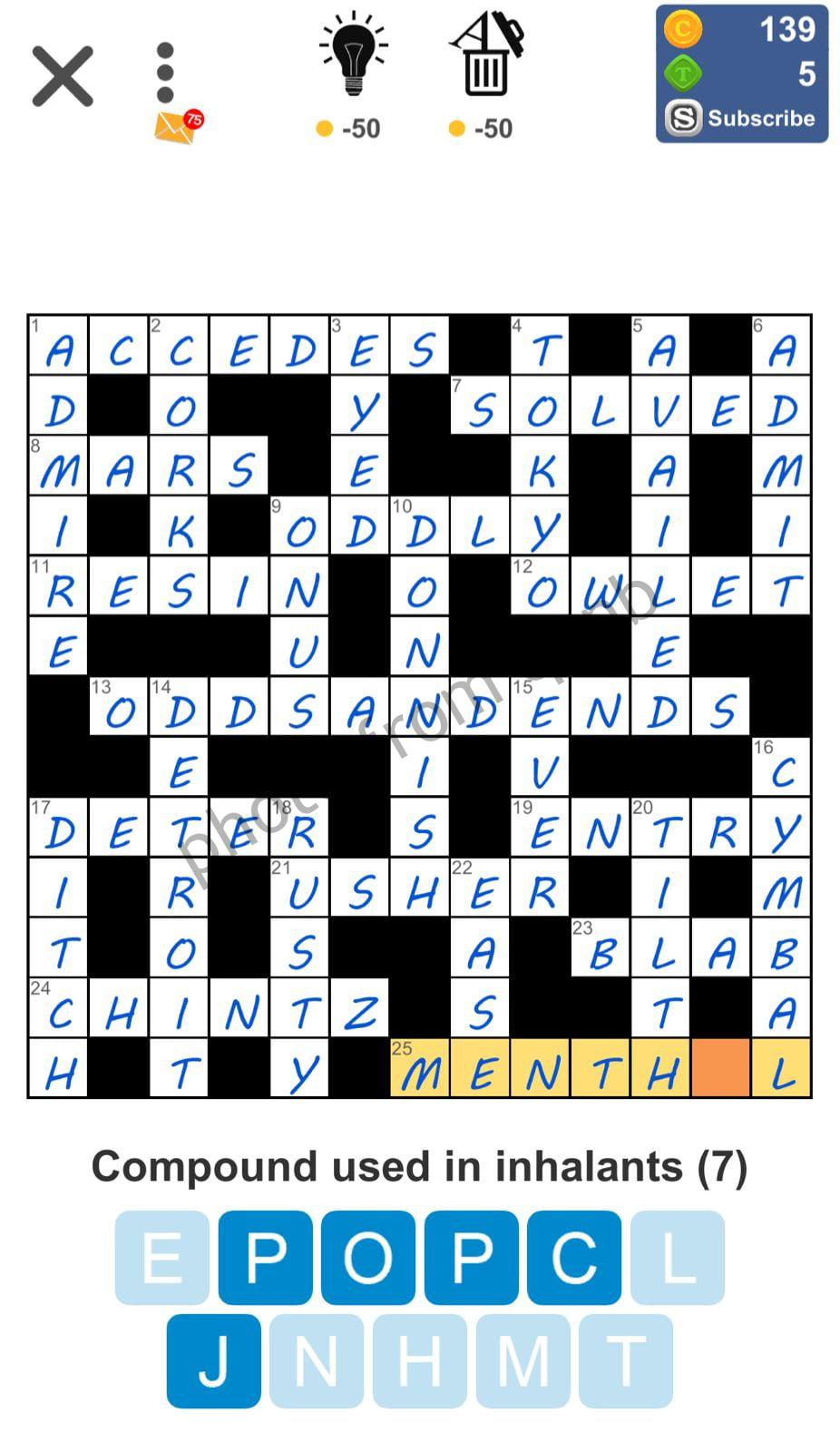 Oddly crossword clue