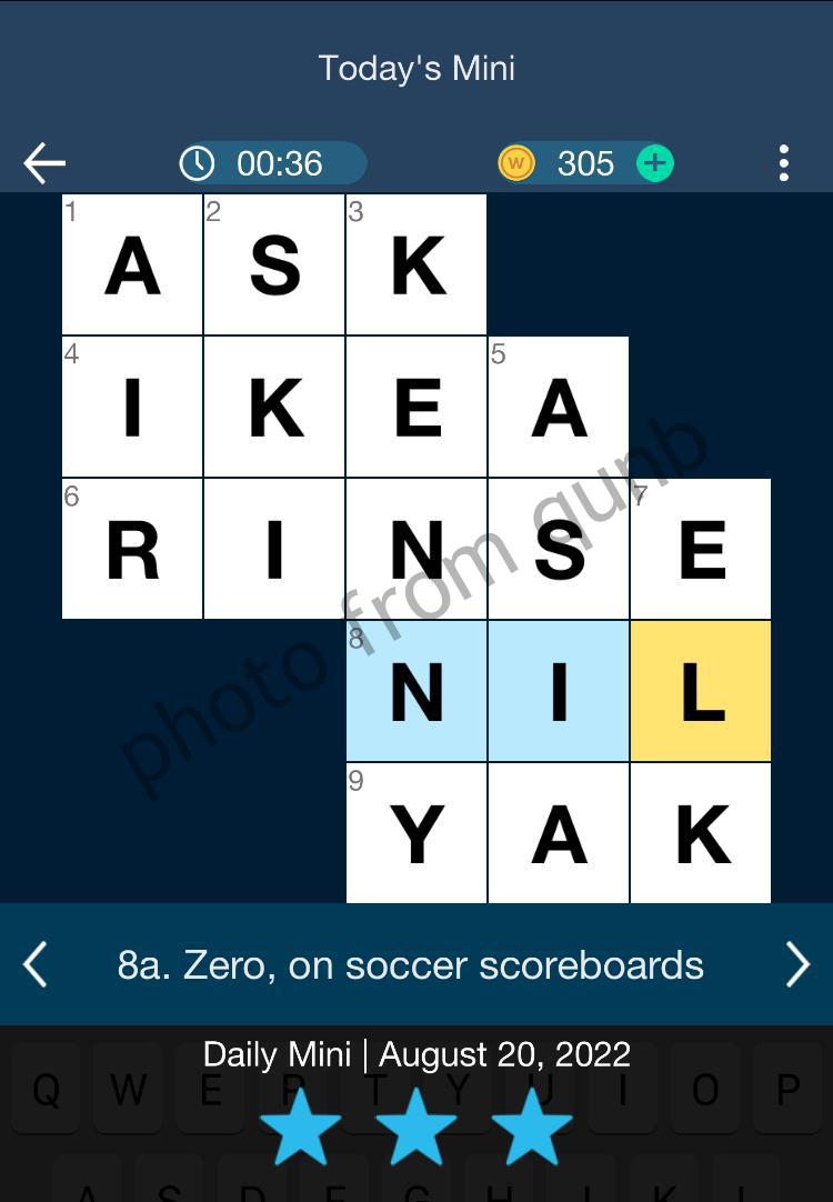 Daily Themed Mini Crossword August 20 2022 Answers