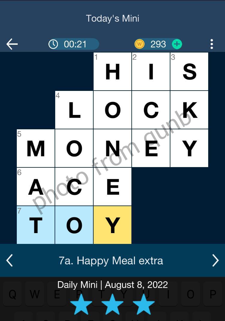 Daily Themed Mini Crossword August 8 2022 Answers Qunb