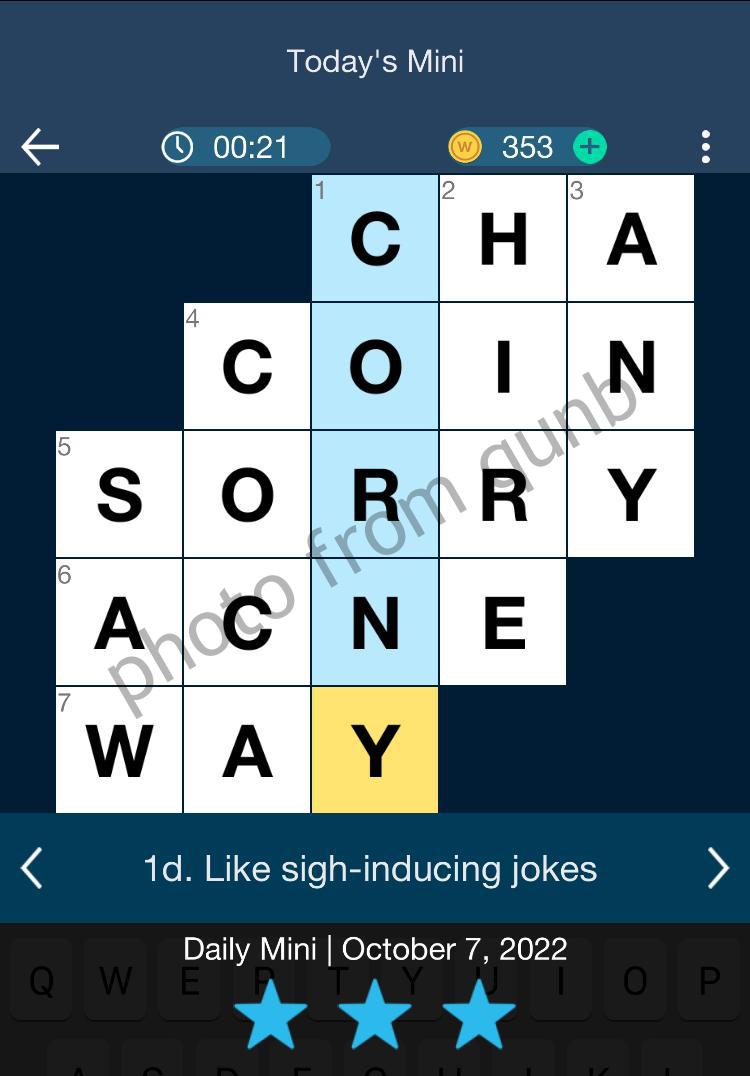 Daily Themed Mini Crossword October 7 2022 » qunb