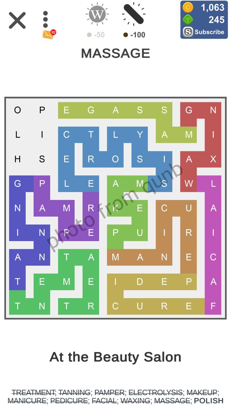 Puzzle Page Word Snake November 23 Qunb