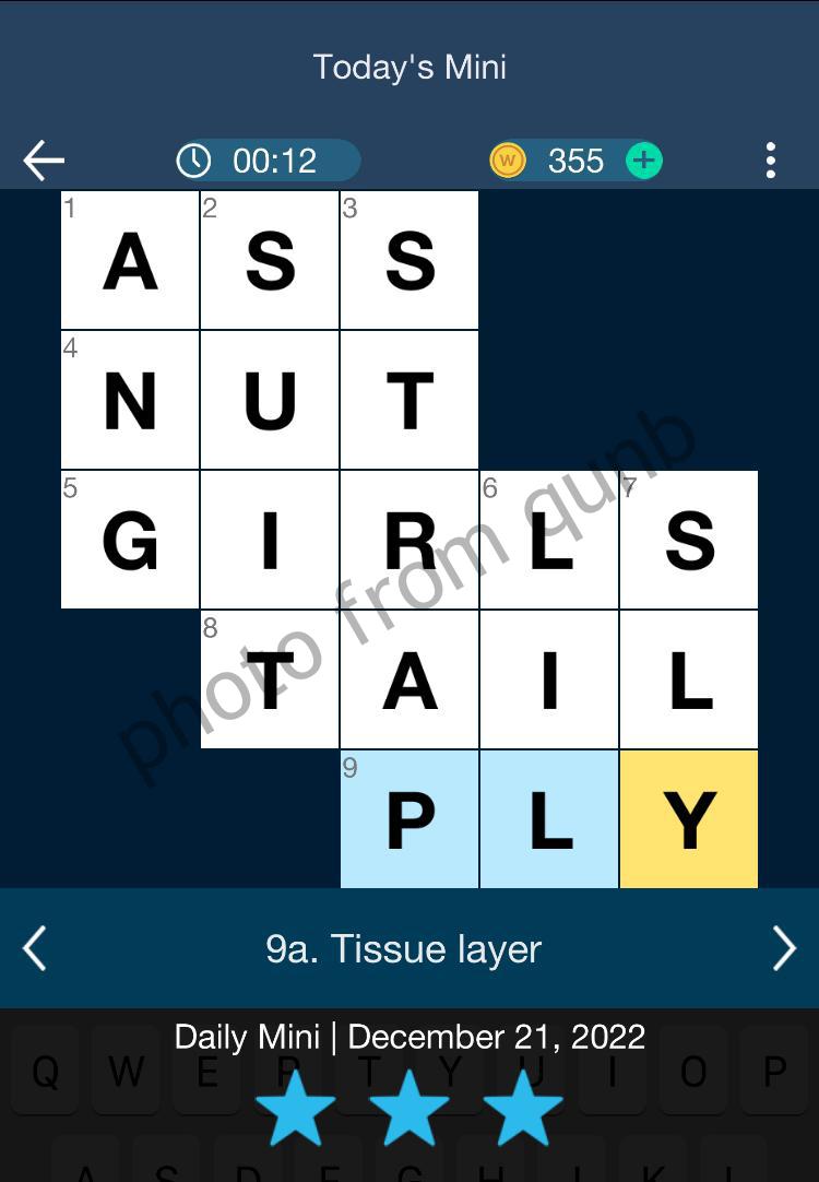 Daily Themed Mini Crossword December 21 2022 Answers