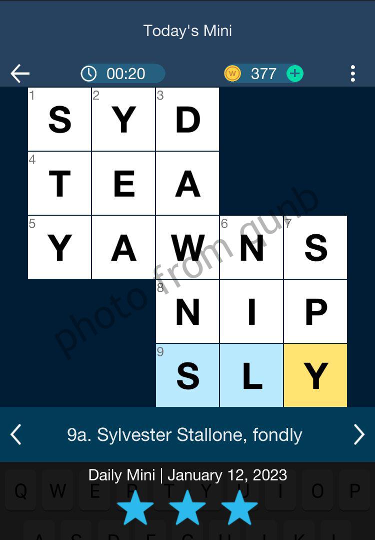 Daily Themed Mini Crossword January 12 2023 Answers » qunb
