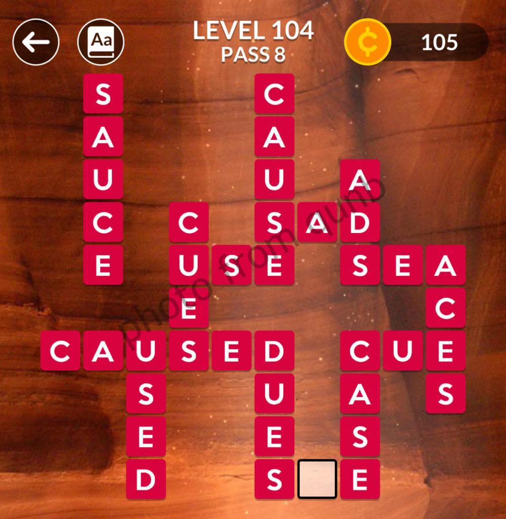 Wordscapes Level 104 Answers Puzzle