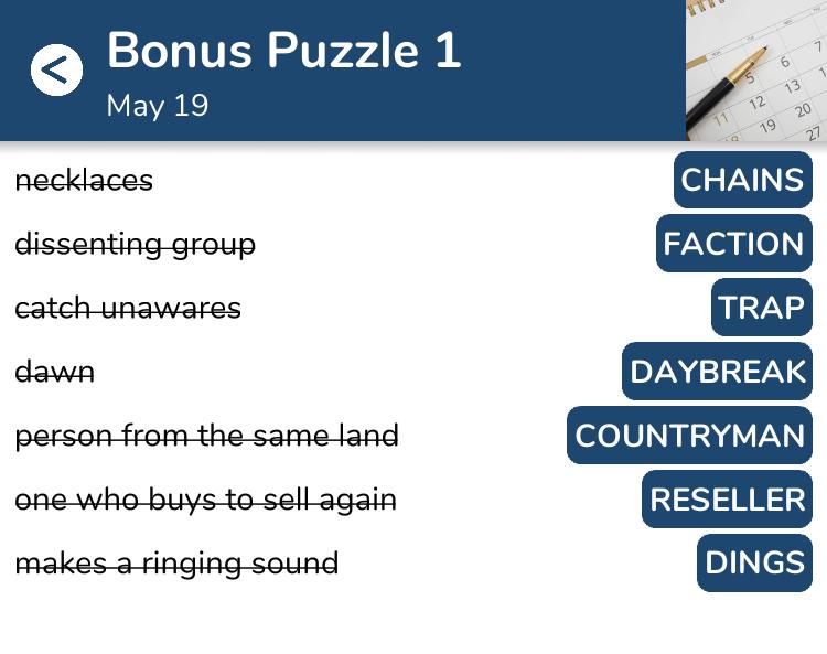 7 Little Words Bonus 1 May 19 2023 Qunb