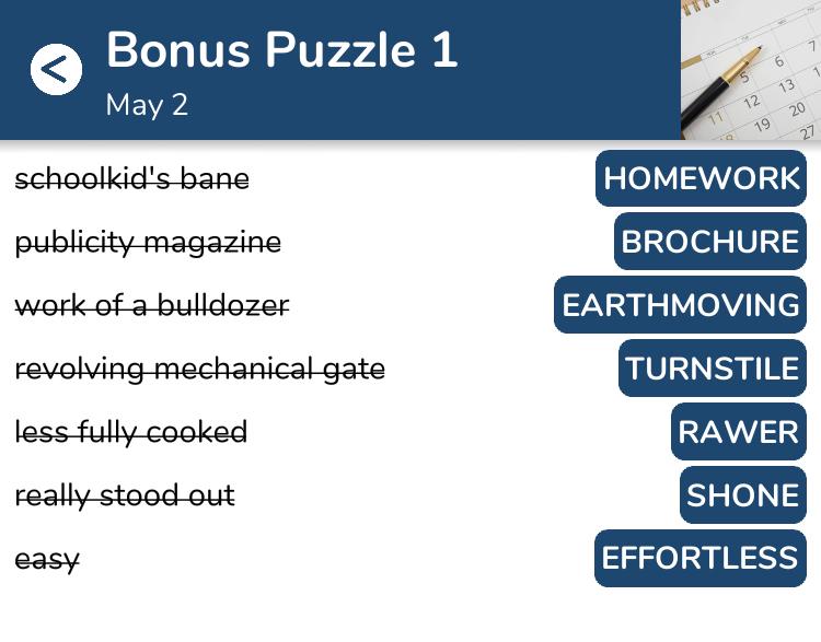 7 Little Words Bonus 1 May 2 2023 Qunb