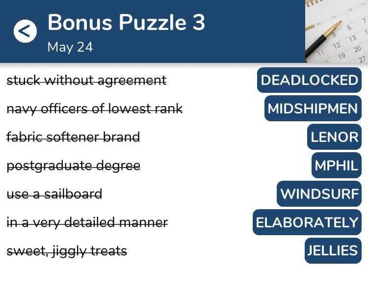 7 Little Words Bonus 3 May 24 2023 Qunb
