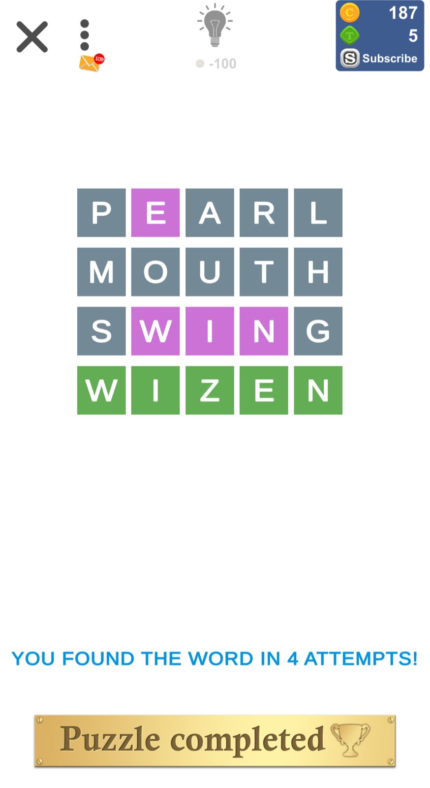 Puzzle Page Wordy May 4 2023 Qunb