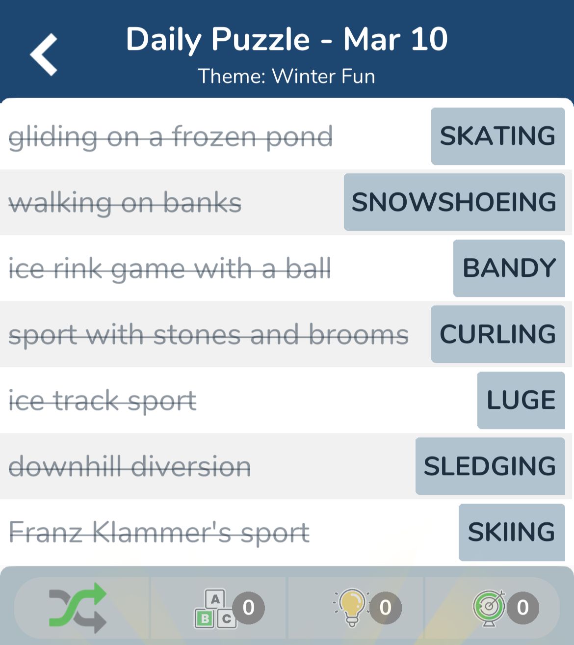 7 Little Words March 10 2024