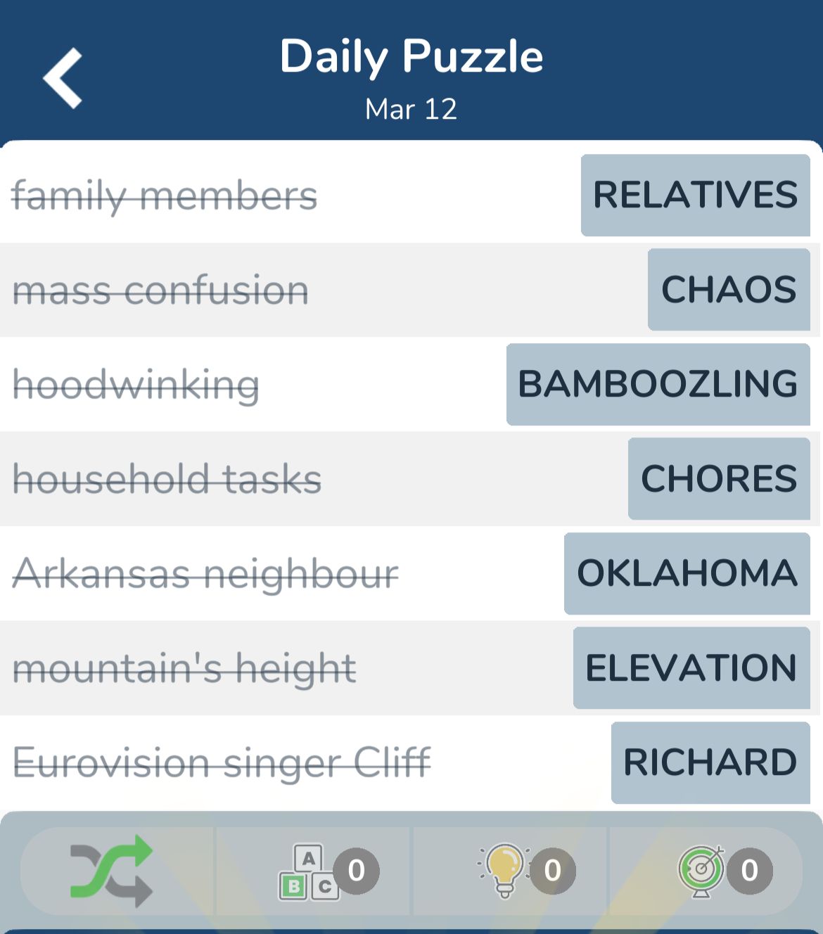7 Little Words March 12 2024