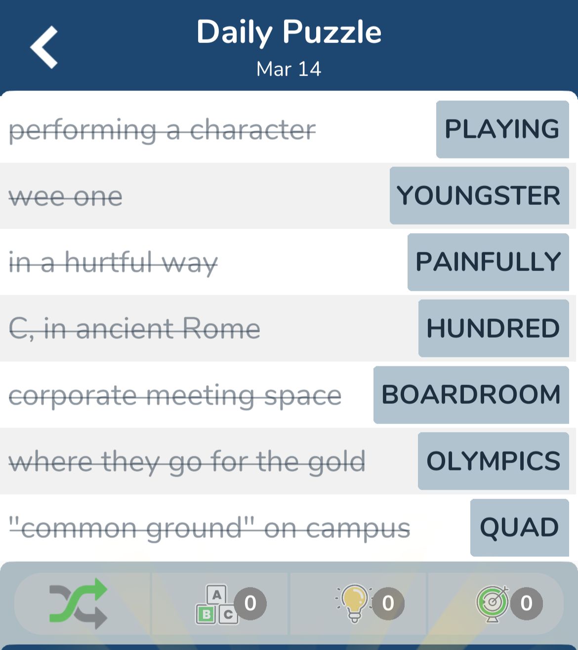 7 Little Words March 14 2024 7 Little Words March 14 2024