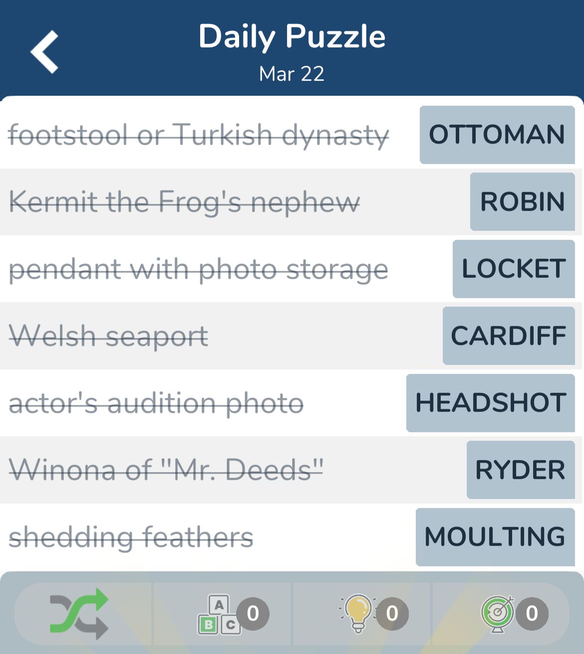 7 Little Words March 22 2024