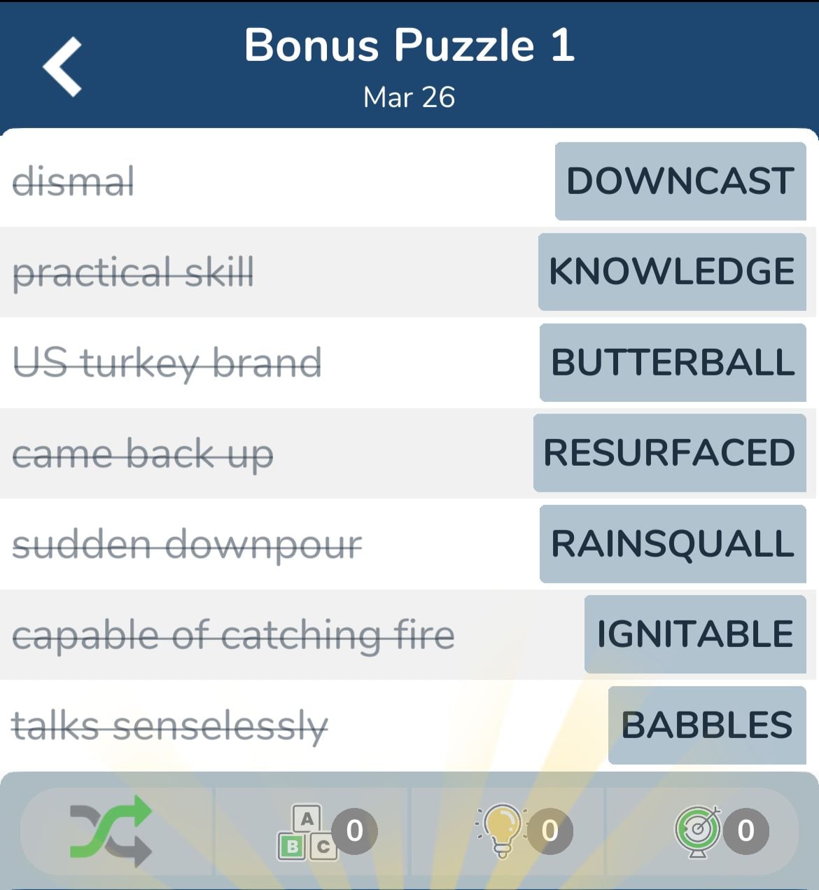 7 Little Words March 26 2024 Bonus 1 7 Little Words March 26 2024 Bonus 1