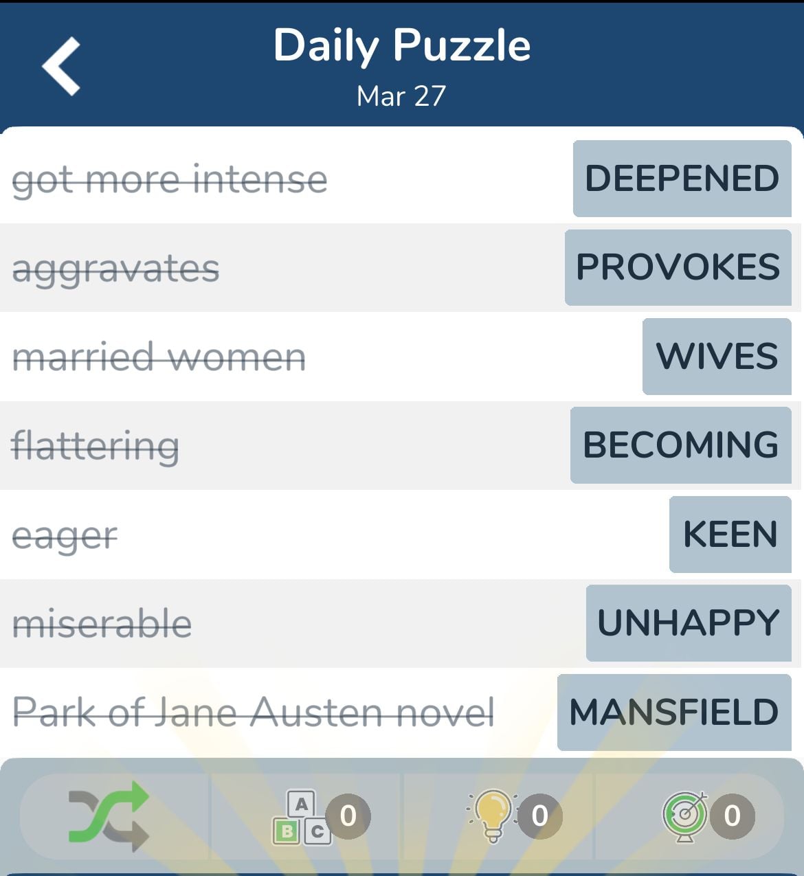 7 Little Words March 27 2024