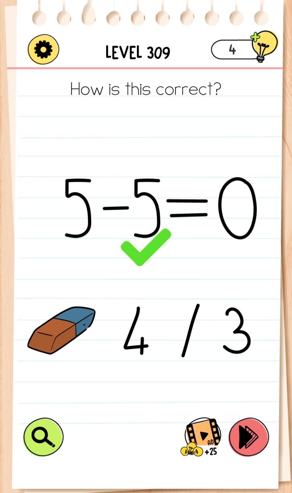 Brain Test 4 Level 309