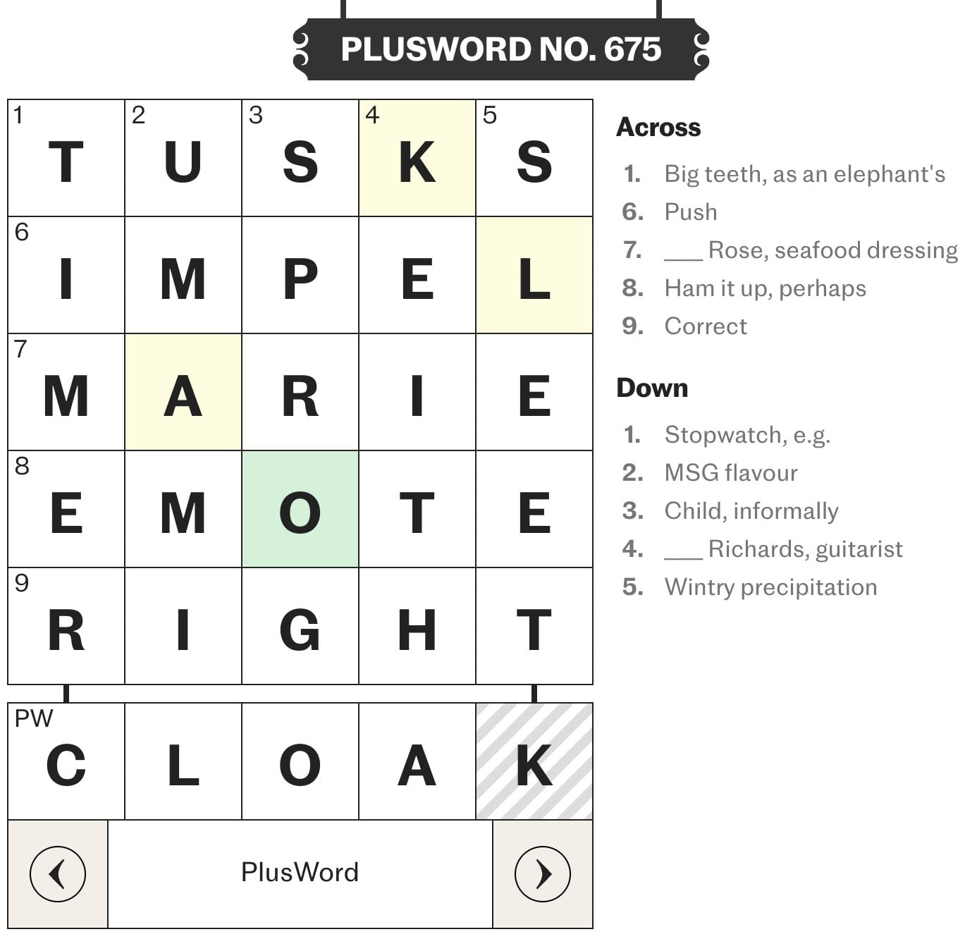 Plusword 675