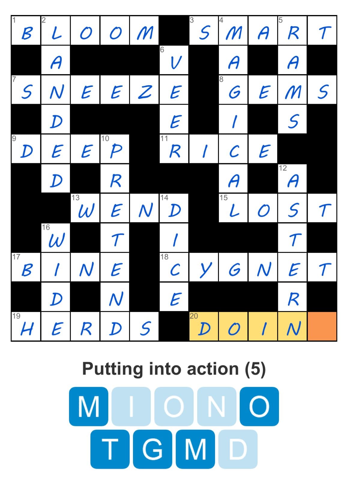 Puzzle Page Crossword March 27 2024