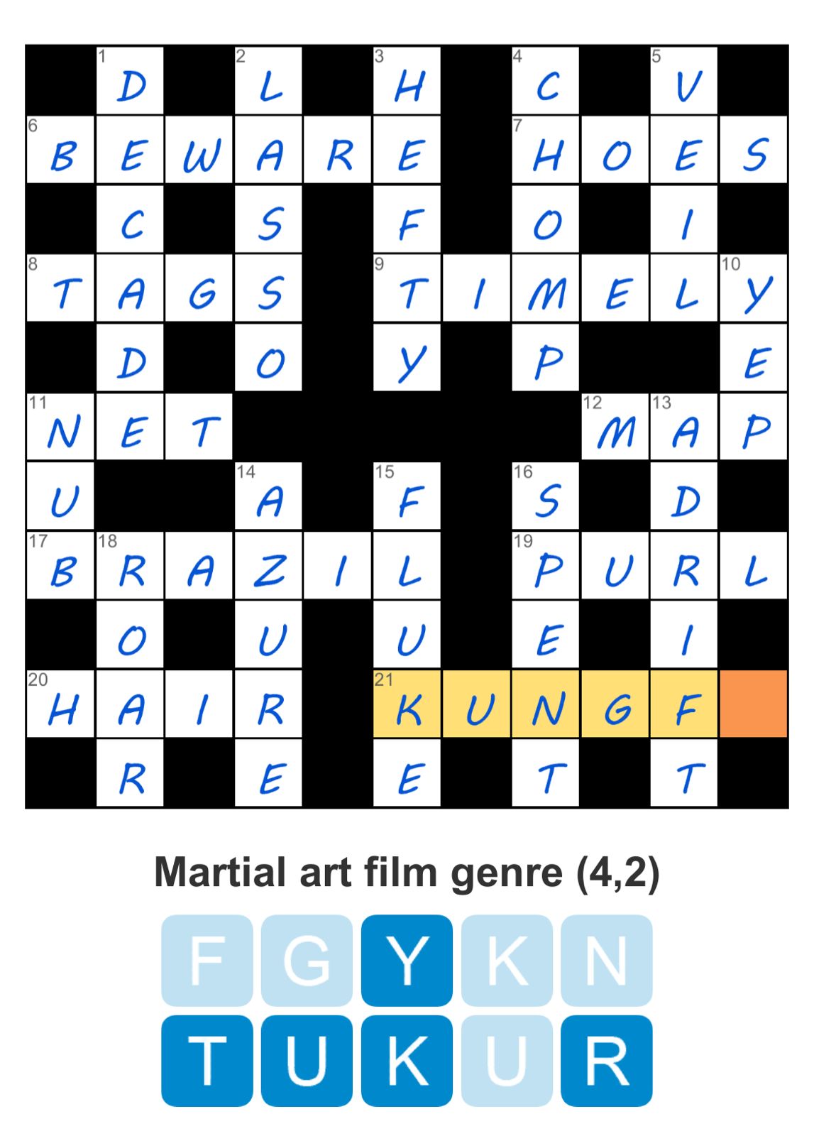 Puzzle Page Crossword March 8 2024