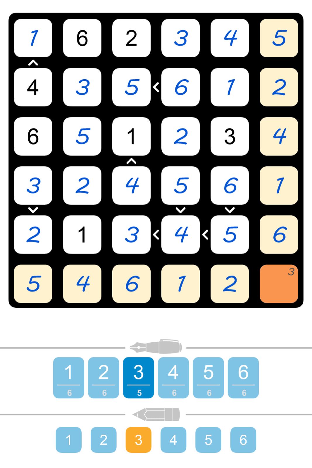 Puzzle Page Futoshiki March 8 2024