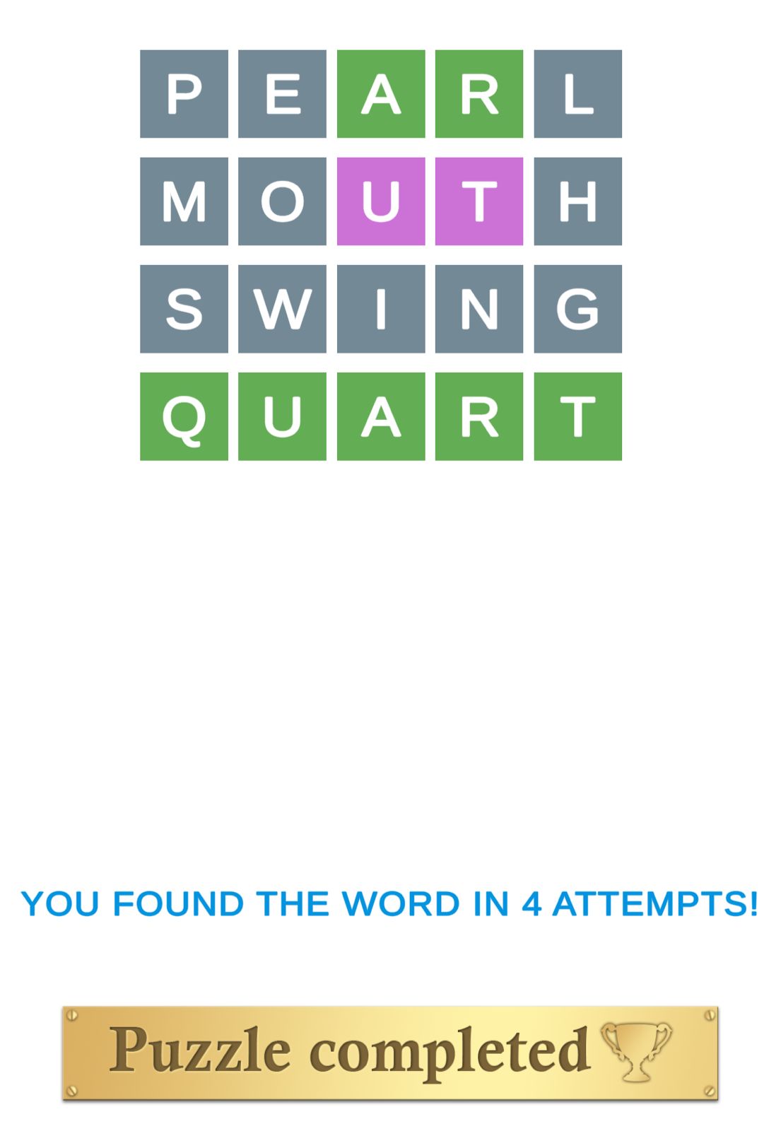 Puzzle Page Wordy March 4 2024