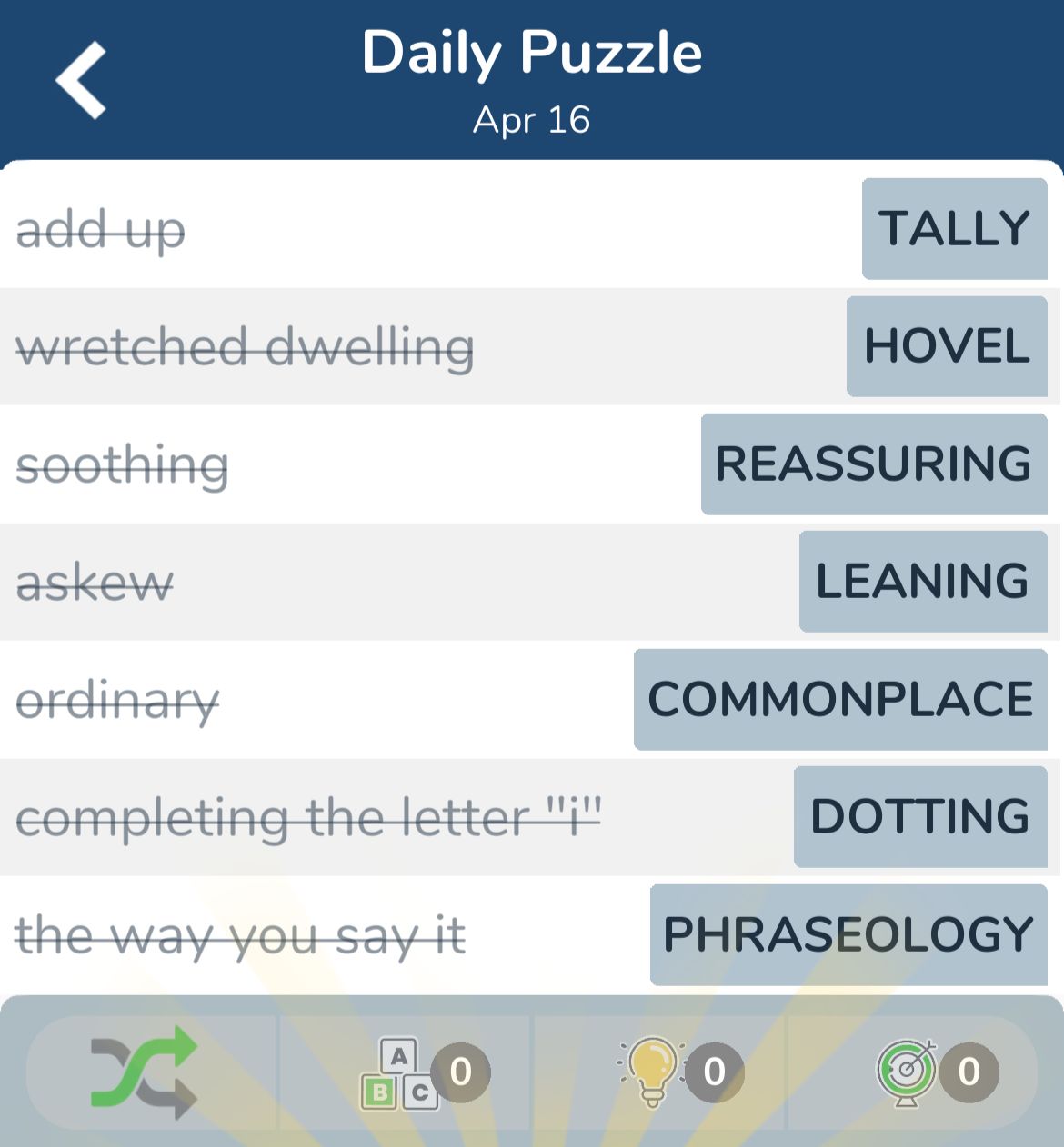 7 Little Words April 16 2024