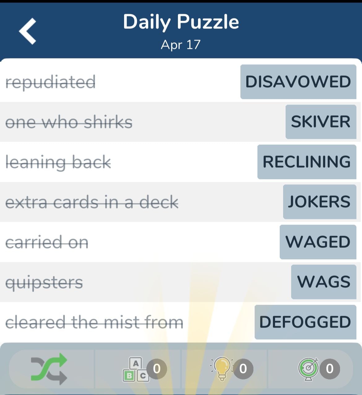 7 Little Words April 17 2024