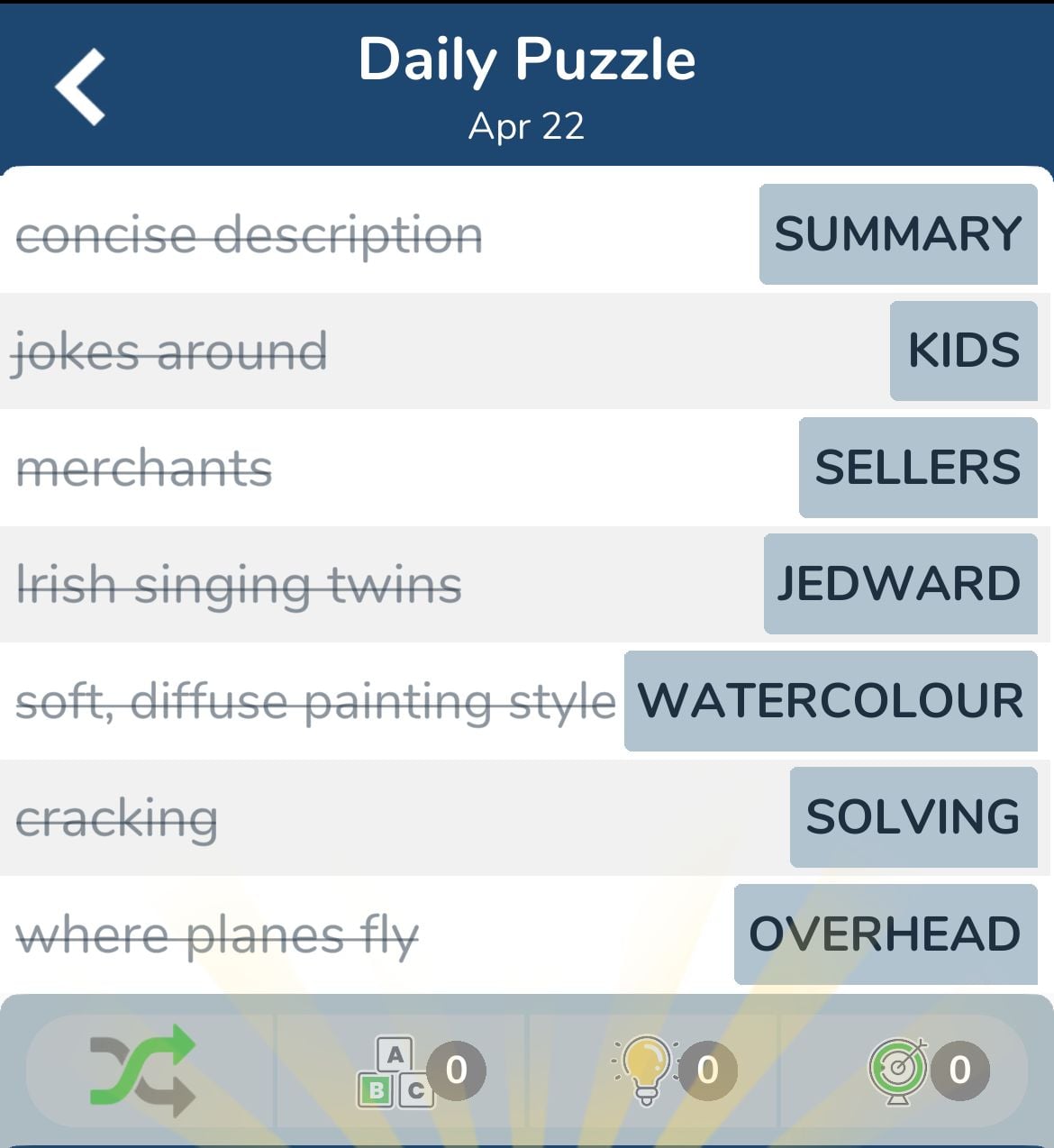 7 Little Words April 22 2024
