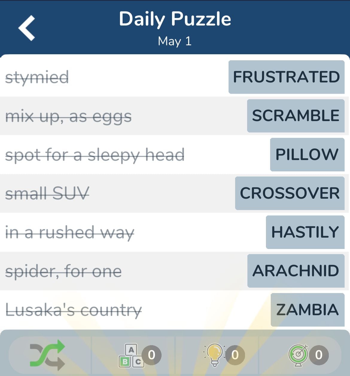 7 Little Words May 1 2024
