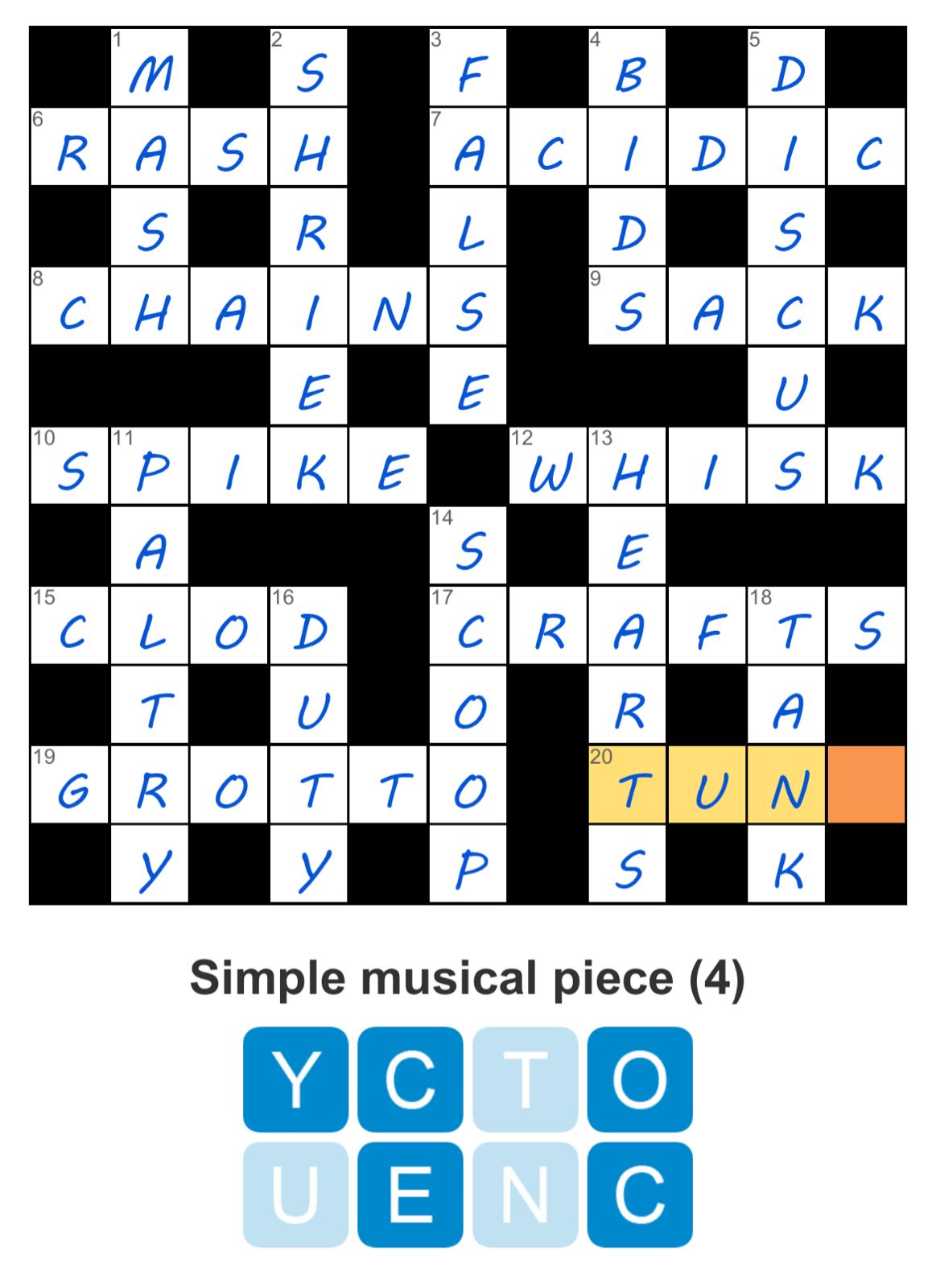 Puzzle Page Crossword April 12 2024