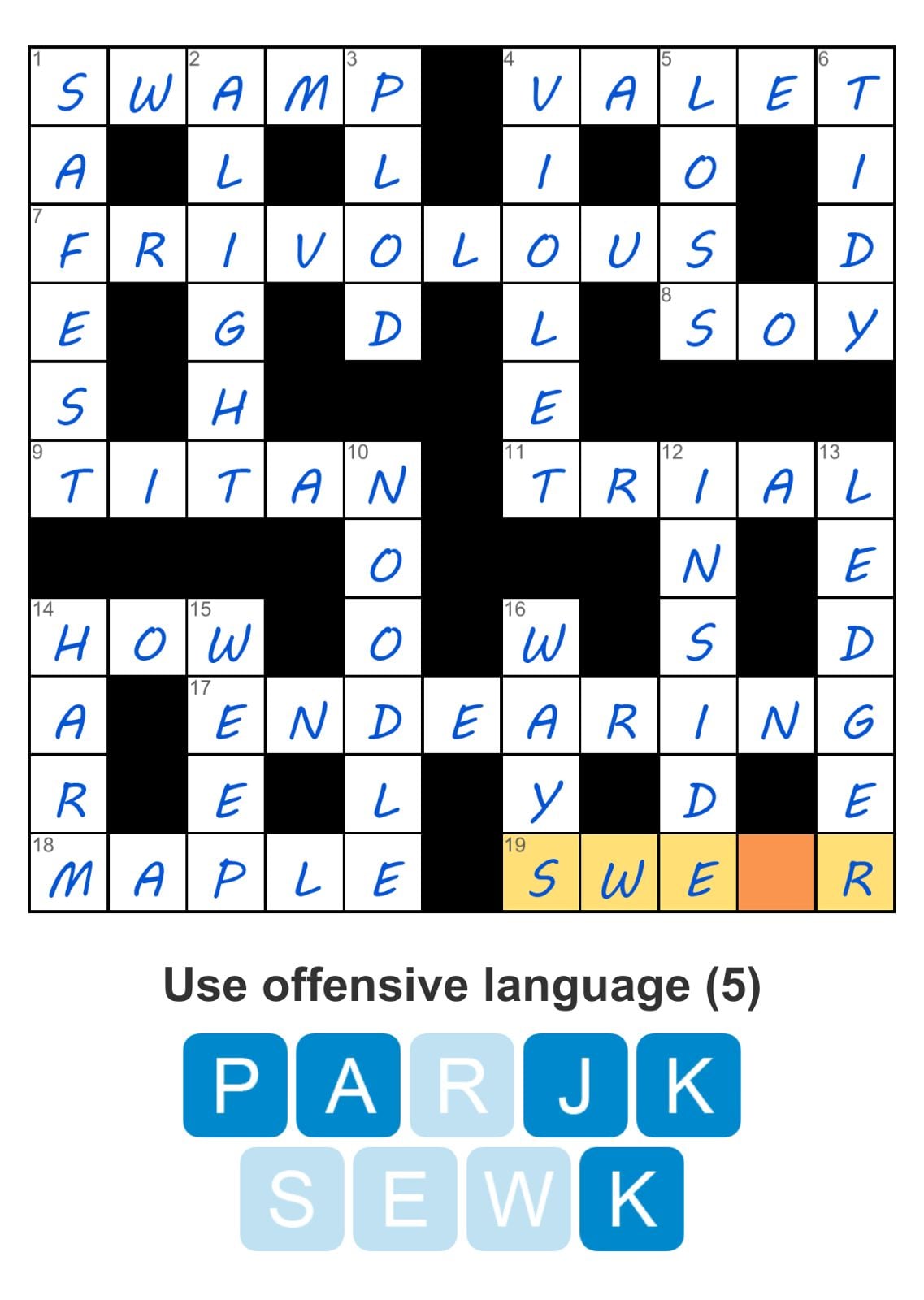 Puzzle Page Crossword April 17 2024