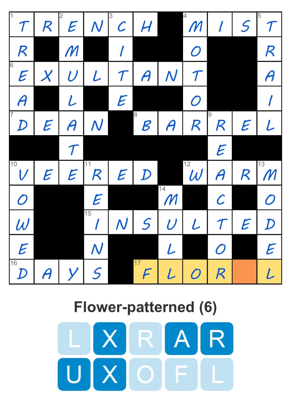 Puzzle Page Crossword April 24 2024