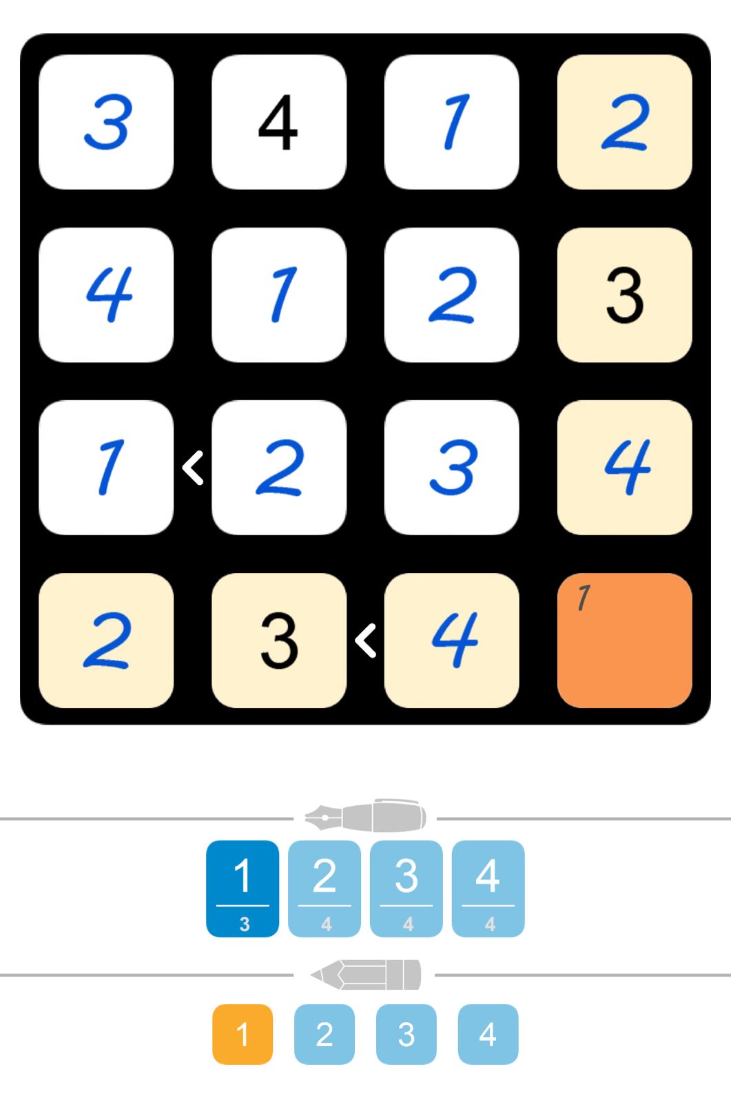 Puzzle Page Futoshiki April 30 2024