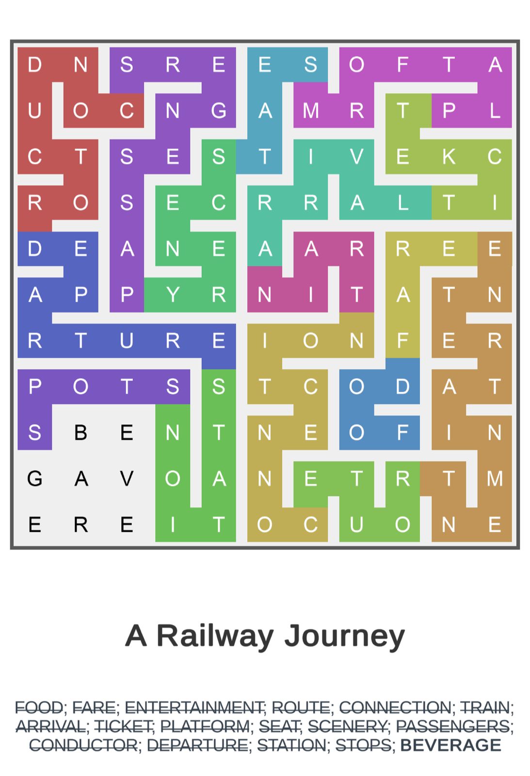 Puzzle Page Word Snake April 27 2024