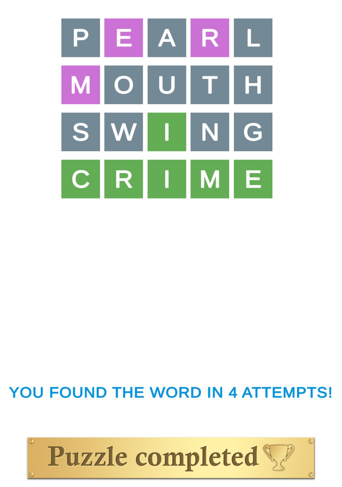 Puzzle Page Wordy April 18 2024